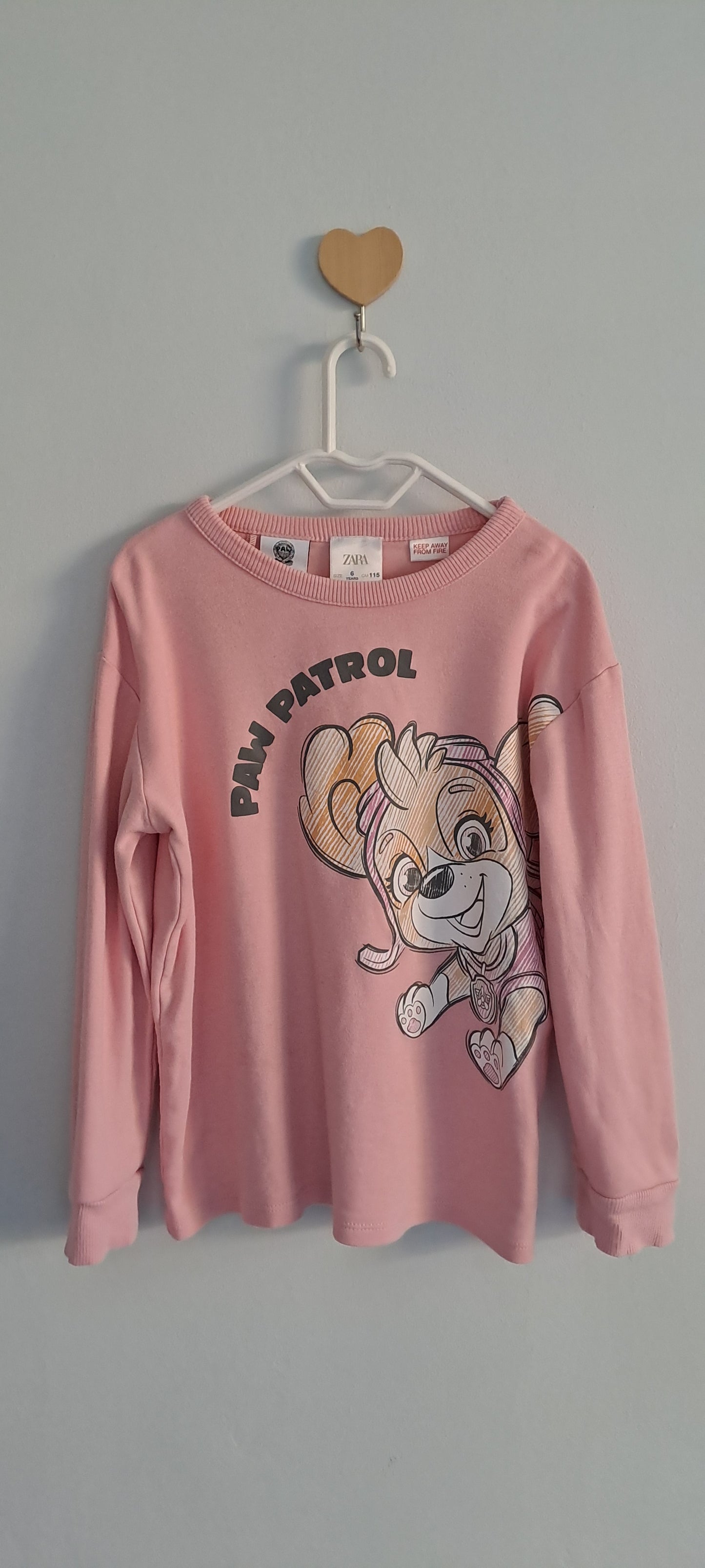 Zara Kids Paw Patrol Skye Pink Pyjama Set 5-6 Years