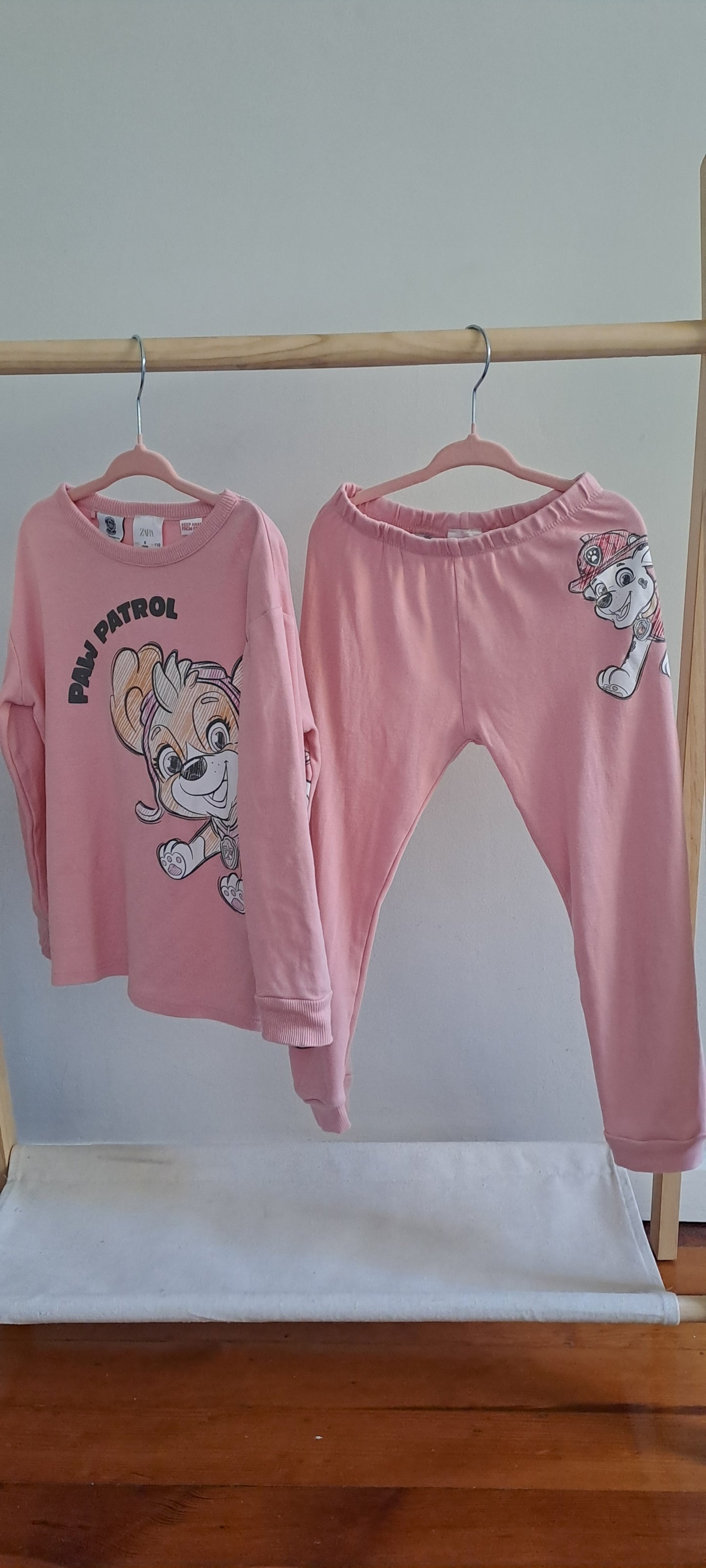 Zara Kids Paw Patrol Skye Pink Pyjama Set 5-6 Years