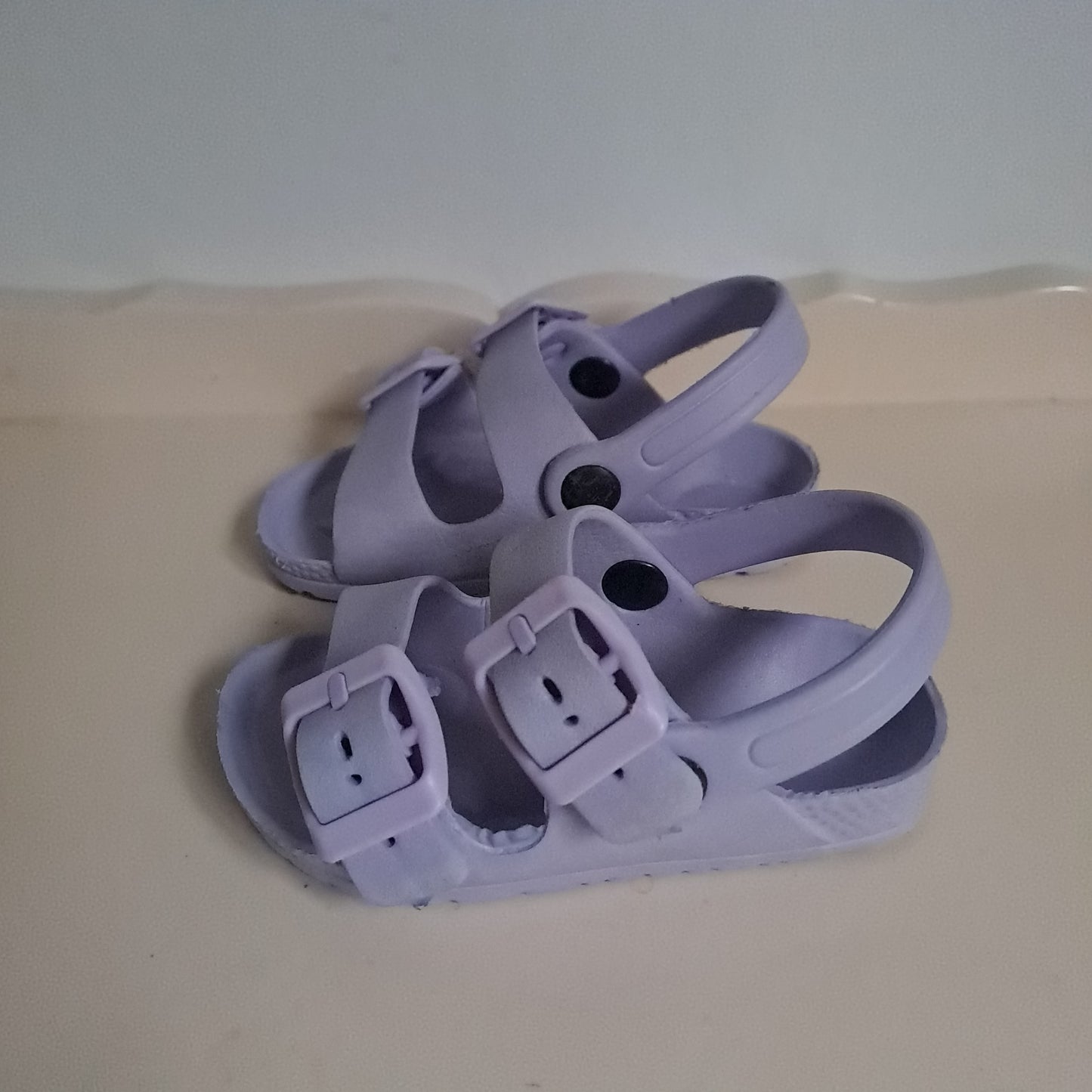 Kids Lilac Double-Buckle EVA Waterproof Sandals UK/SA 4
