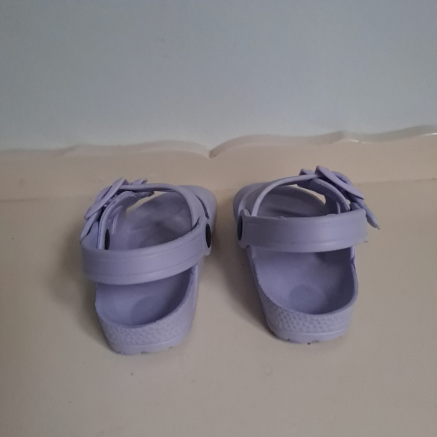 Kids Lilac Double-Buckle EVA Waterproof Sandals UK/SA 4
