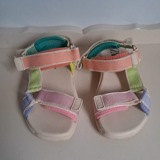 Zara Kids Multicolored Technical Strappy Sandals UK/SA 9.5 (EU 27)