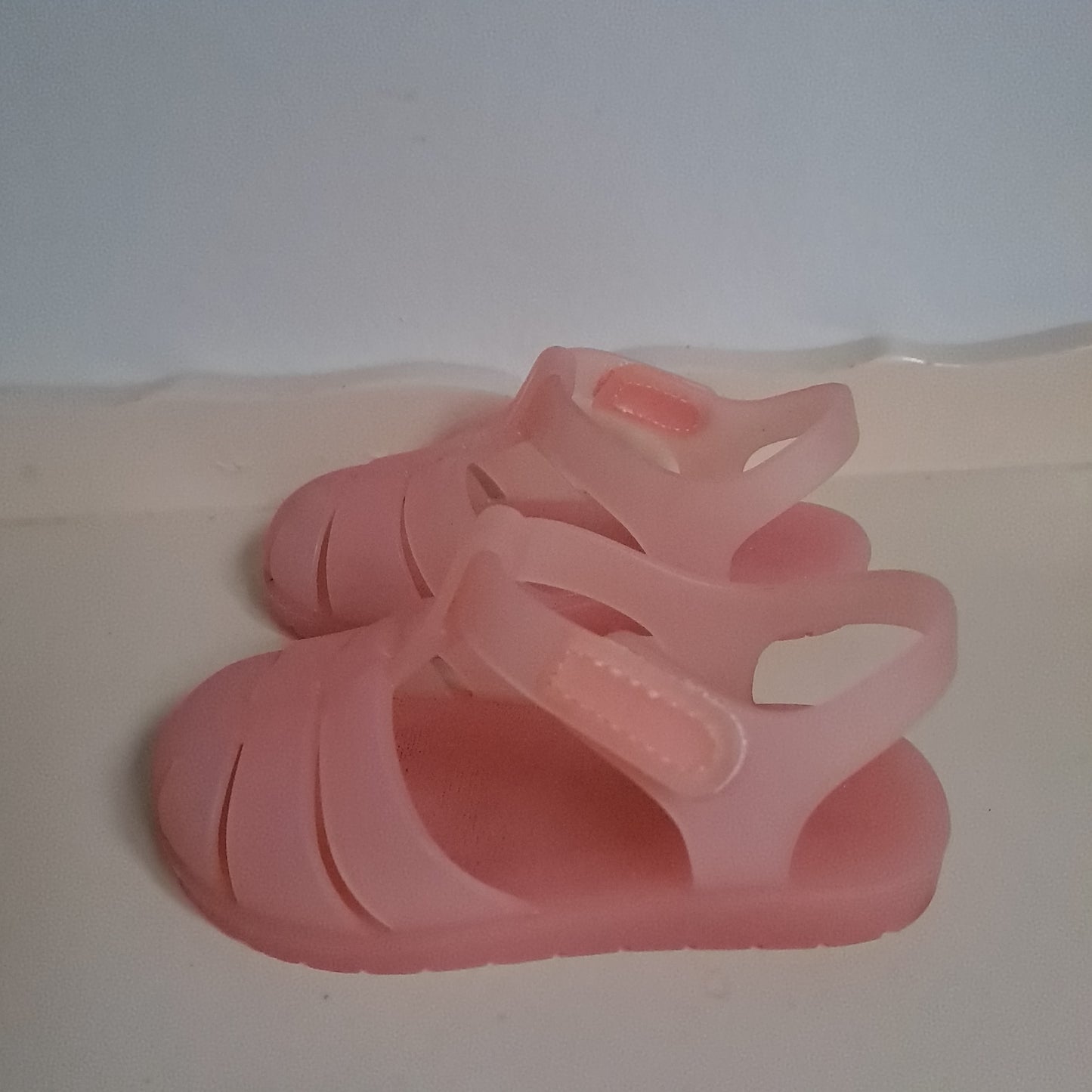Zara Kids Pastel Pink Rubberised Fisherman Jelly Sandals UK/SA 4.5 (EU 21)