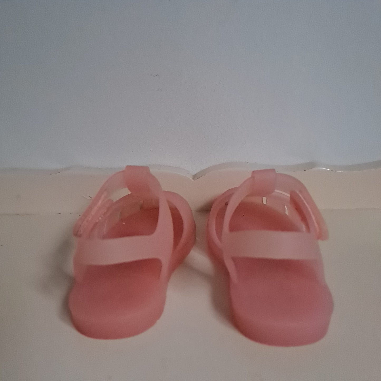 Zara Kids Pastel Pink Rubberised Fisherman Jelly Sandals UK/SA 4.5 (EU 21)
