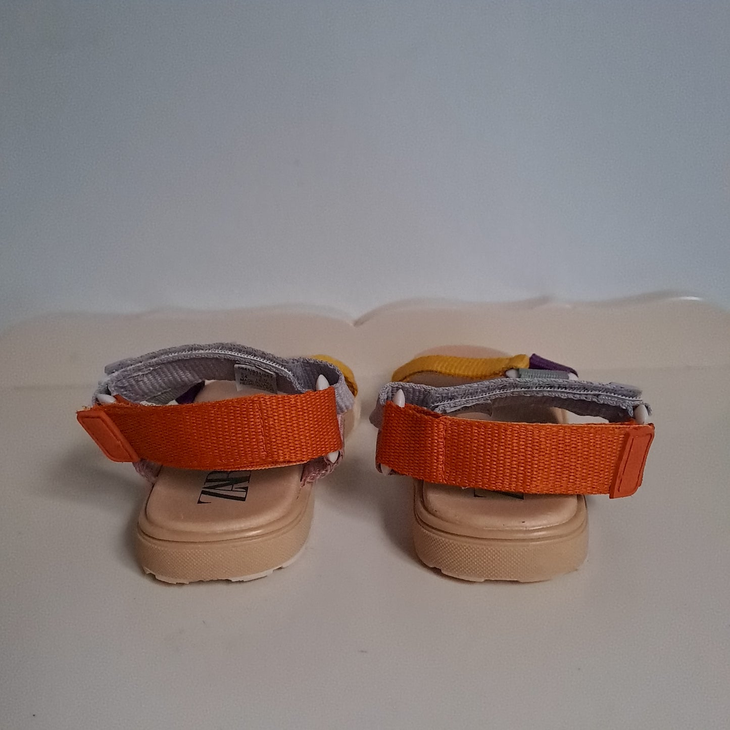 Zara Kids Earthy Colorblock Technical Strappy Sandals UK/SA 7 (EU 24)