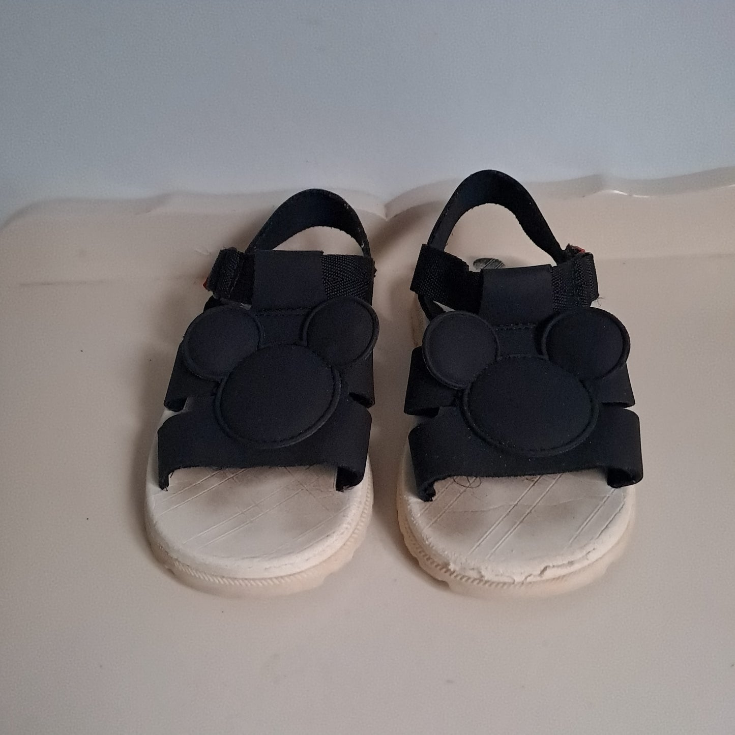 Zara Kids x Disney Mickey Mouse Black Technical Sandals UK/SA 8 (EU 25)