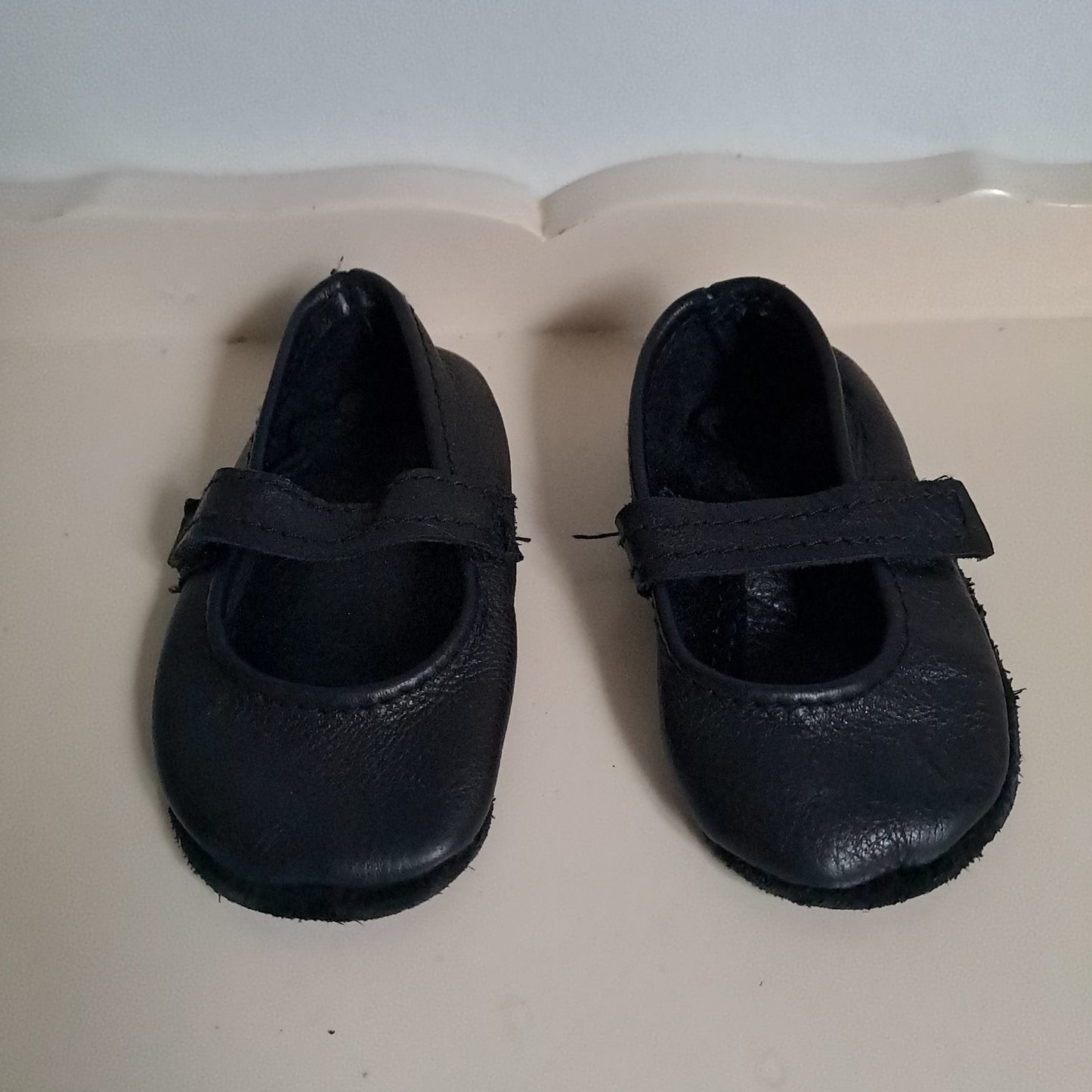 Toddler Black Genuine Leather Mary Jane Soft Sole Shoes UK/SA 4-4.5 (13cm)