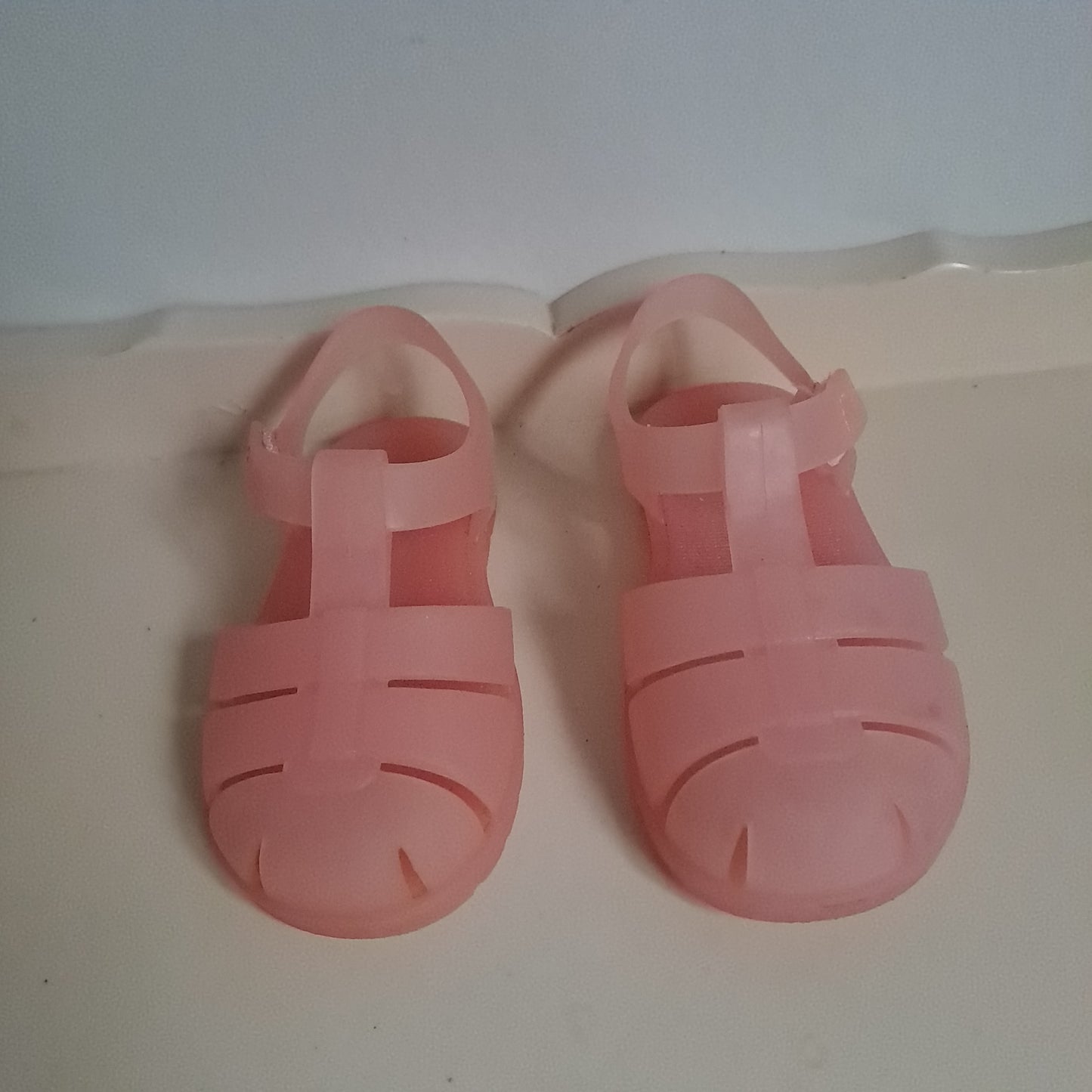 Zara Kids Pastel Pink Rubberised Fisherman Jelly Sandals UK/SA 5.5 (EU 22)