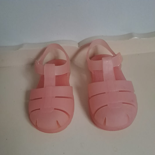 Zara Kids Pastel Pink Rubberised Fisherman Jelly Sandals UK/SA 5.5 (EU 22)