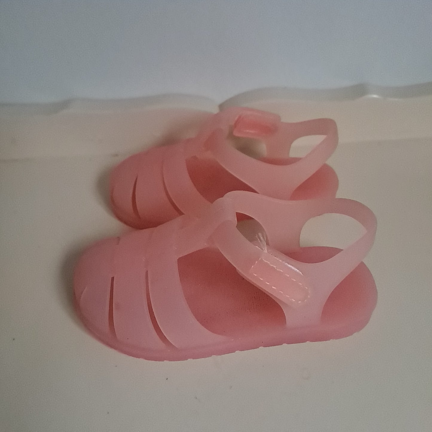 Zara Kids Pastel Pink Rubberised Fisherman Jelly Sandals UK/SA 5.5 (EU 22)