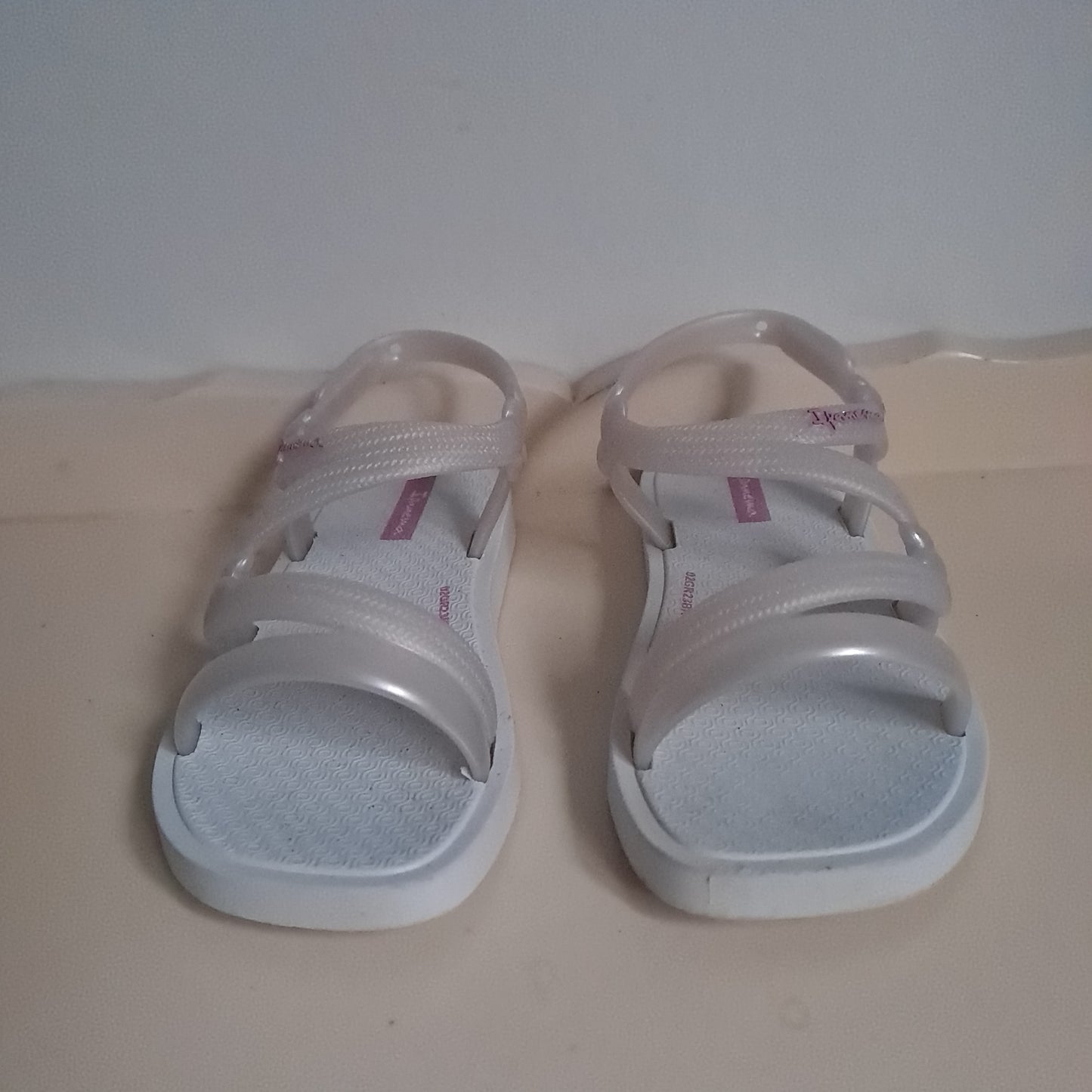 Ipanema Kids White & Translucent Silver Strappy Water Sandals EU 25/26 (UK/SA 8-8.5)