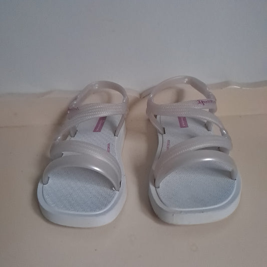 Ipanema Kids White & Translucent Silver Strappy Water Sandals EU 25/26 (UK/SA 8-8.5)