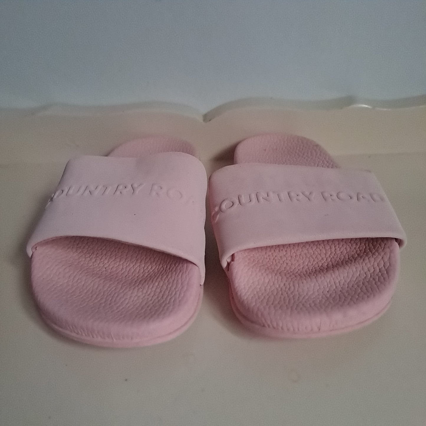 Country Road Kids Pastel Pink Tint Logo Pool Slides UK/SA 8 (EU 25)