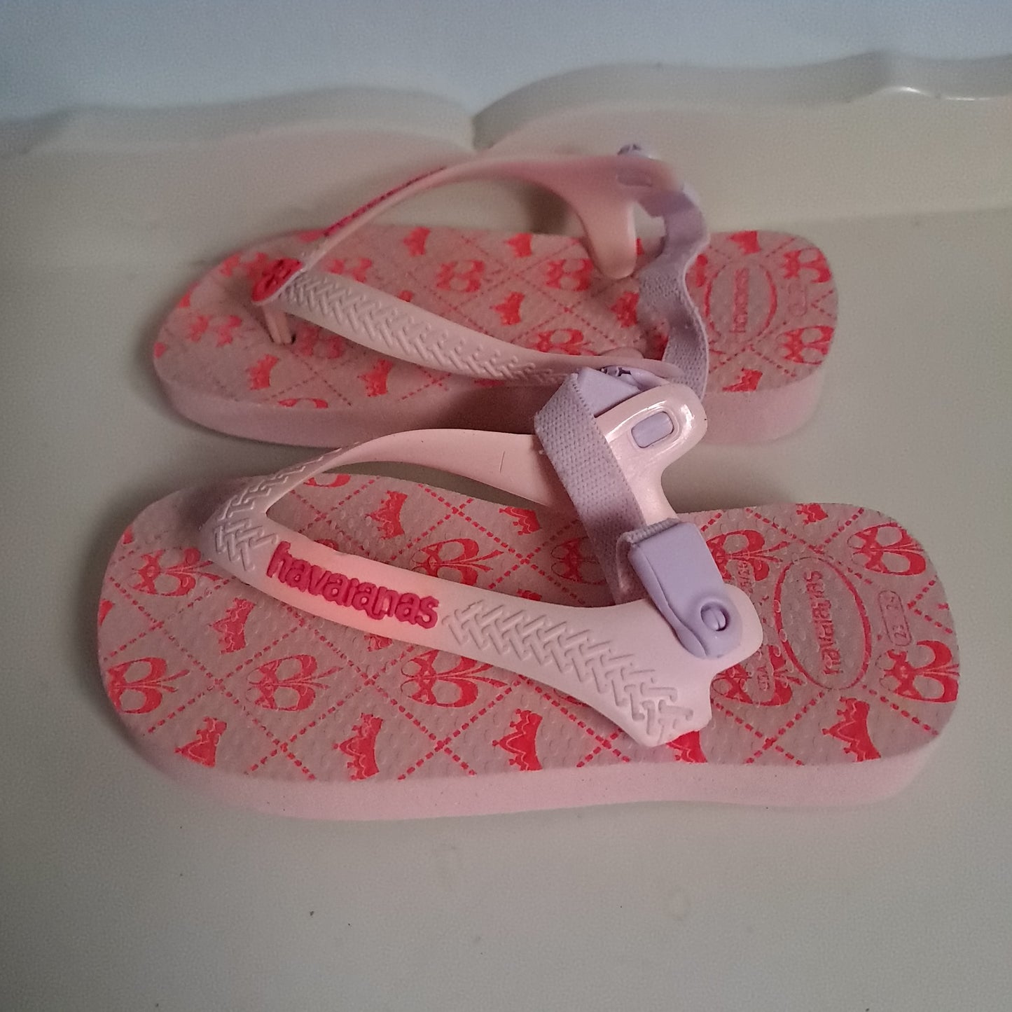 Havaianas Baby Ballet Slippers Pink Slingback Flip-Flops EU 23/24 (UK/SA 6-7)