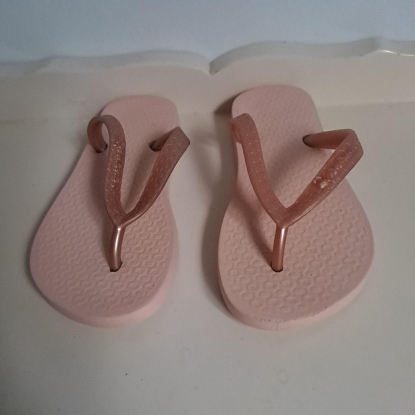 Ipanema Kids Pastel Pink Glitter Slim Flip-Flops EU 25/26 (UK/SA 8-8.5)