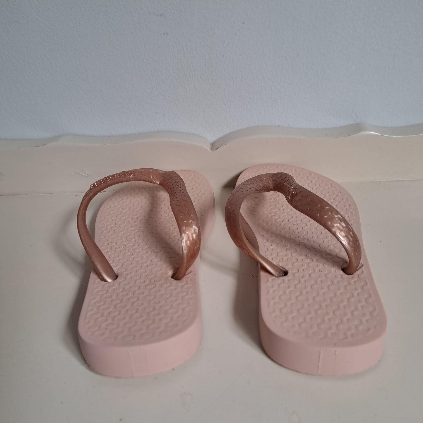 Ipanema Kids Pastel Pink Glitter Slim Flip-Flops EU 25/26 (UK/SA 8-8.5)