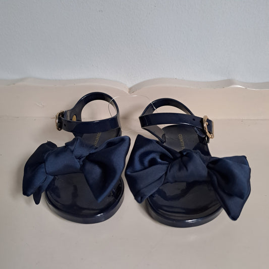 Country Road Kids Navy Bow Jelly Sandals UK/SA 2.5 (EU 18)