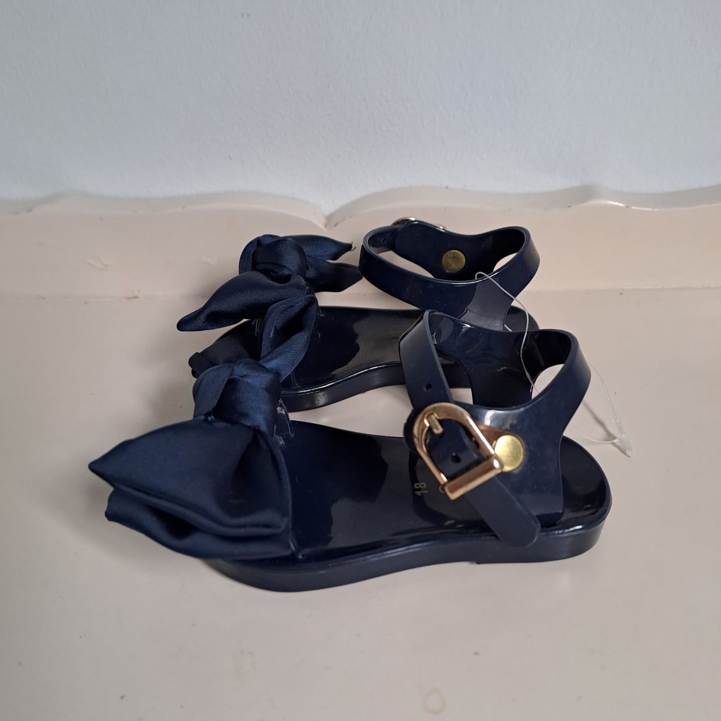 Country Road Kids Navy Bow Jelly Sandals UK/SA 2.5 (EU 18)