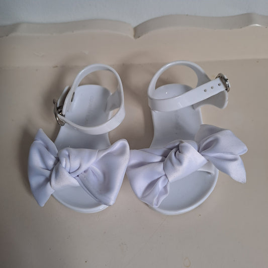 Country Road Kids White Bow Jelly Sandals UK/SA 2.5 (EU 18)