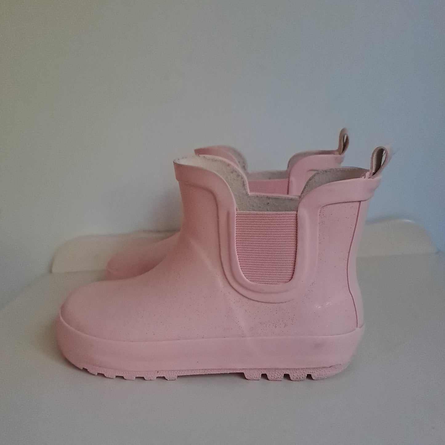 Woolworths Kids Pastel Pink Glitter Gumboots / Rain Boots Size 12