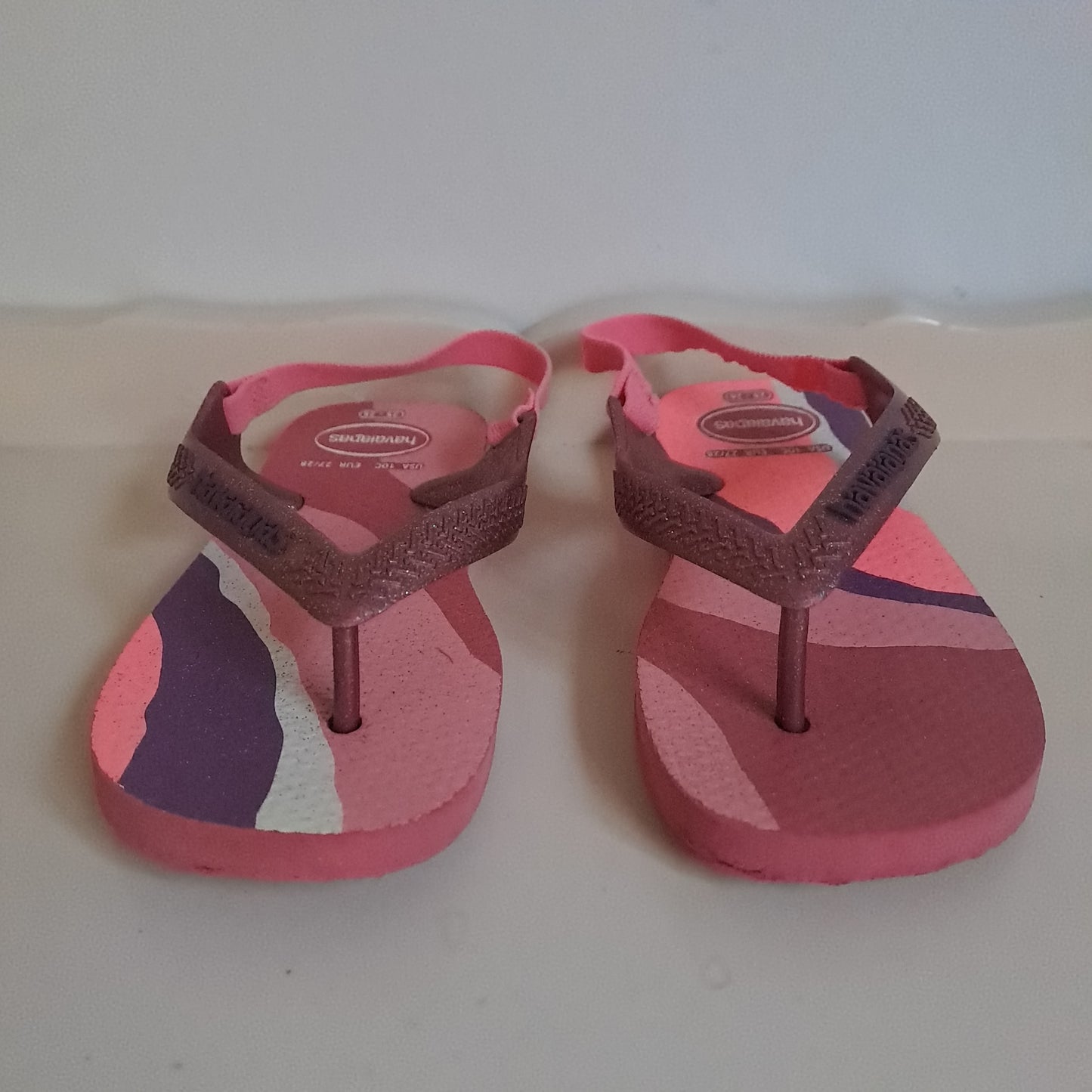 Havaianas Baby Palette Glow Velvet Rose Slingback Flip-Flops EU 27/28 (UK/SA 9-10)