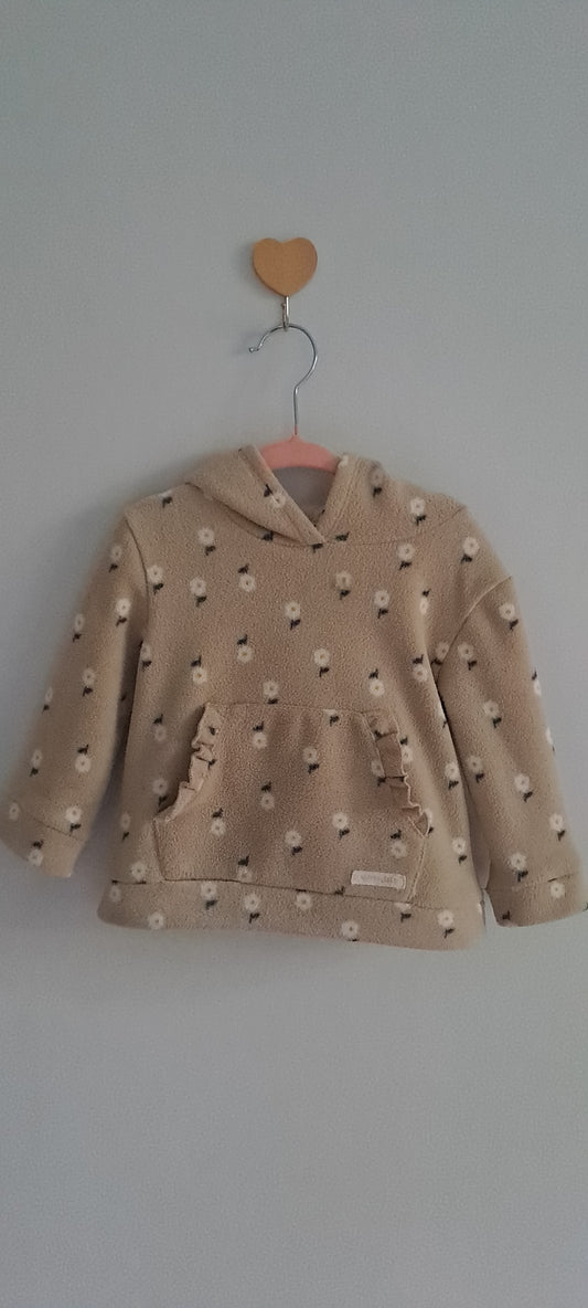 Woolworths Wooliesbabes Floral Fleece Hoodie 6-12 Months