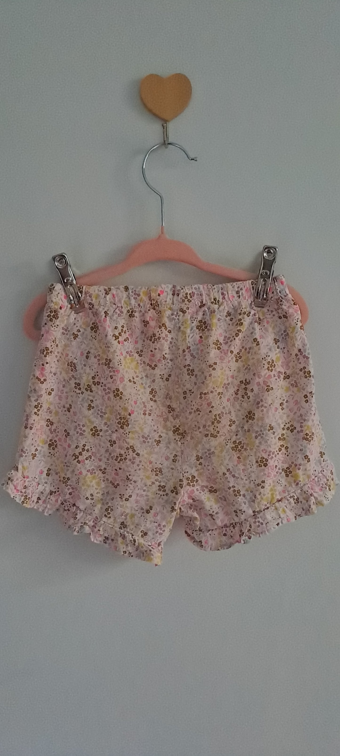 Ackermans Floral Ruffle Top & Shorts Matching Set 12-18 Months