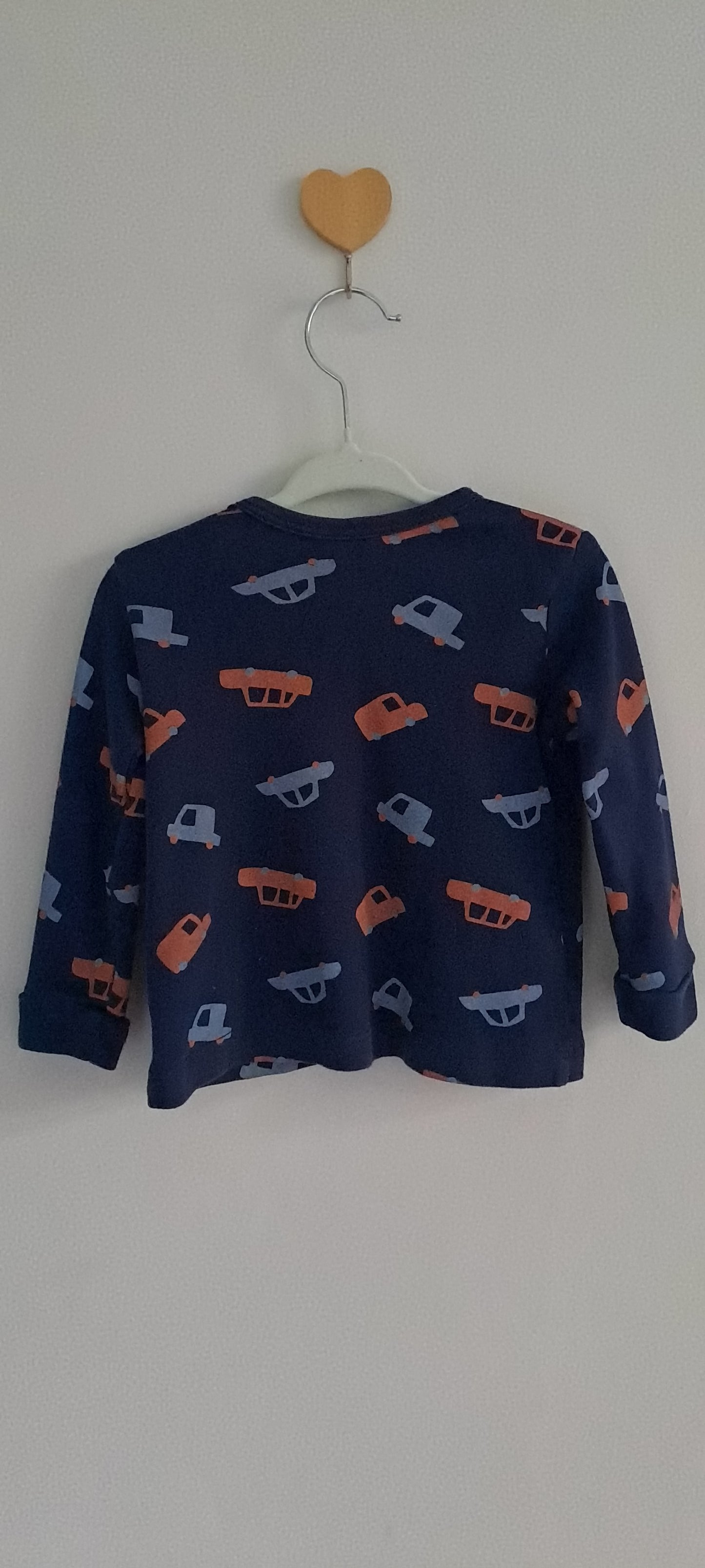 Woolworths Wooliesbabes Navy Car Print Pyjama Set 12-18 Months