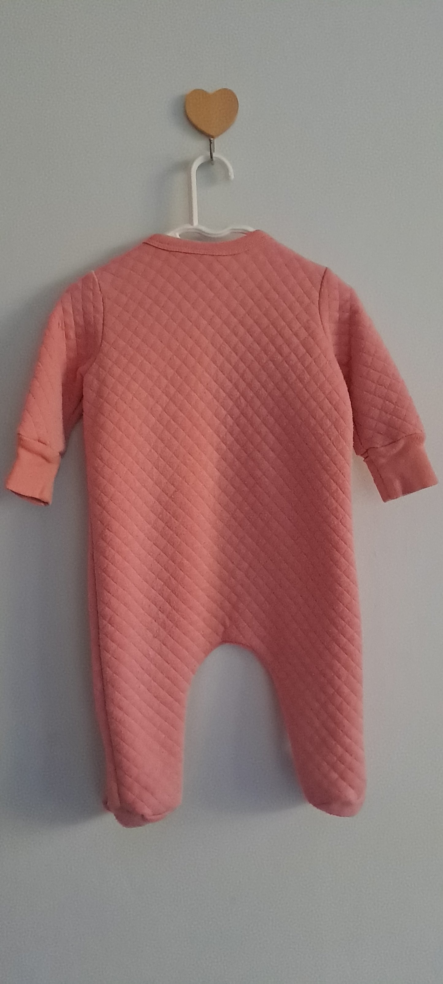 Tiny Tots Baby Girl Quilted Bunny Sleepsuit 0-3 Months