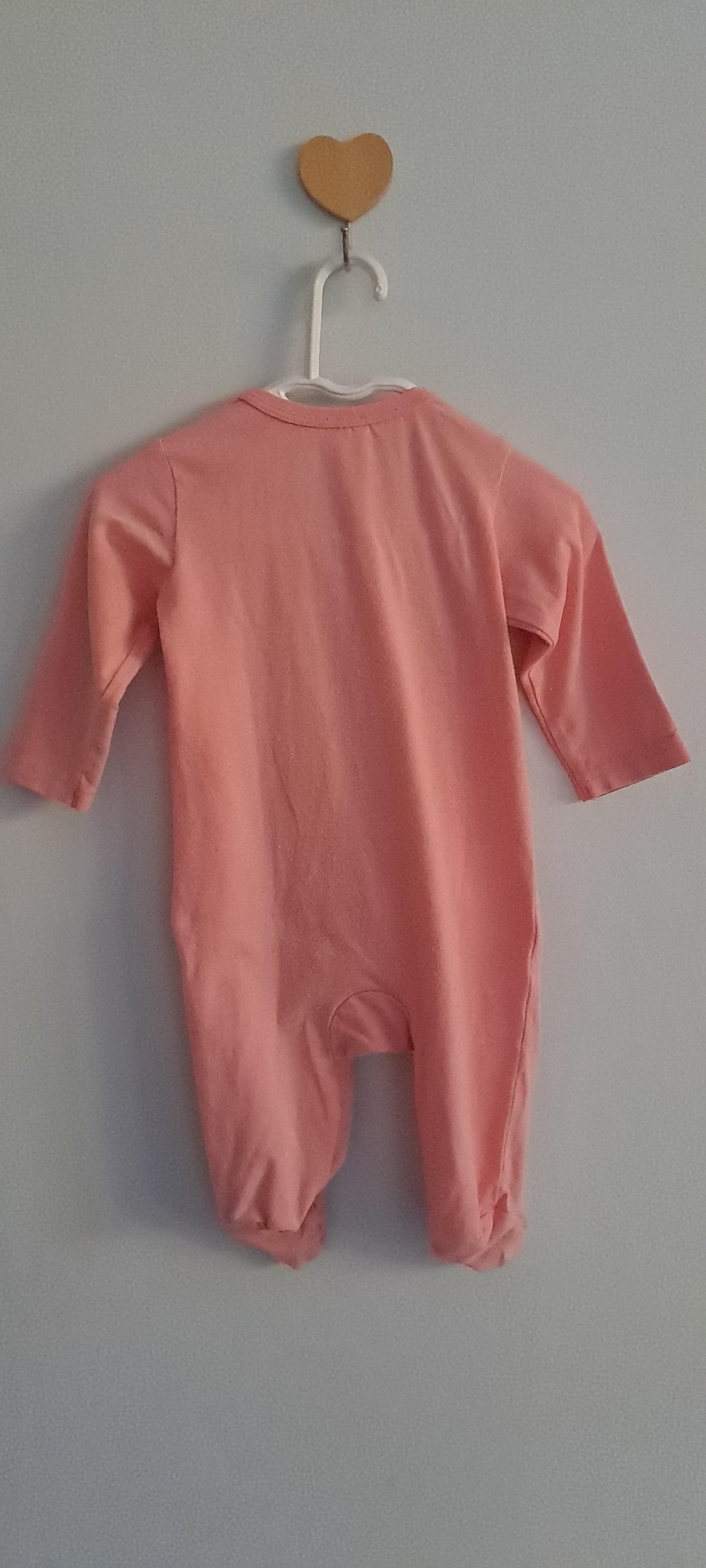 Ackermans Newborn Baby Plain Zipped Sleepsuit Dusty Pink 2 Pack