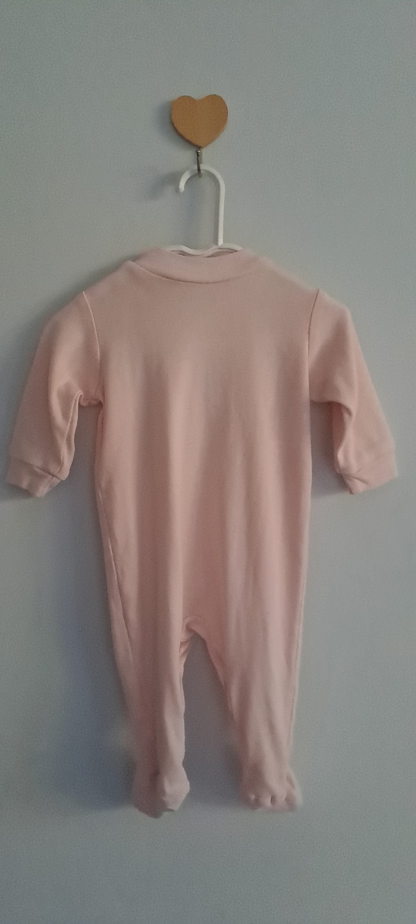 Woolworths WooliesBabes Newborn Baby Girl 100% Cotton Sleepsuit Pastel Pink