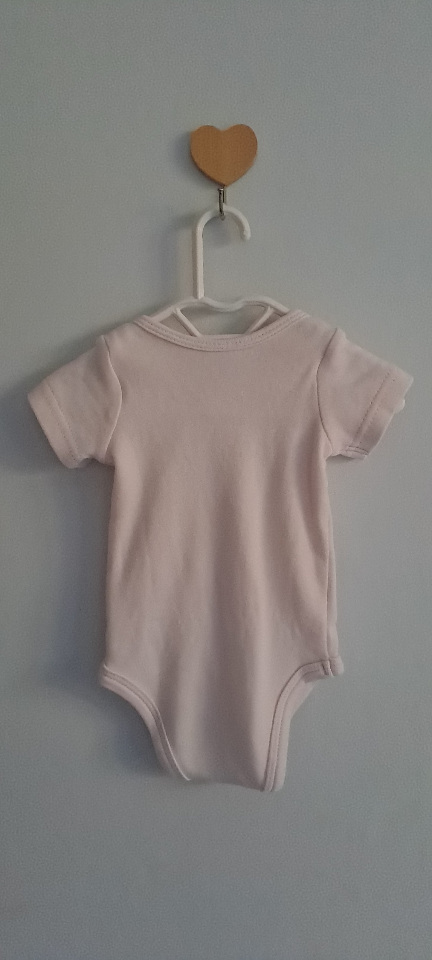 Tiny Tots Baby Girl Short-Sleeve Bodysuit Vest Pale Pink 0-3 Months