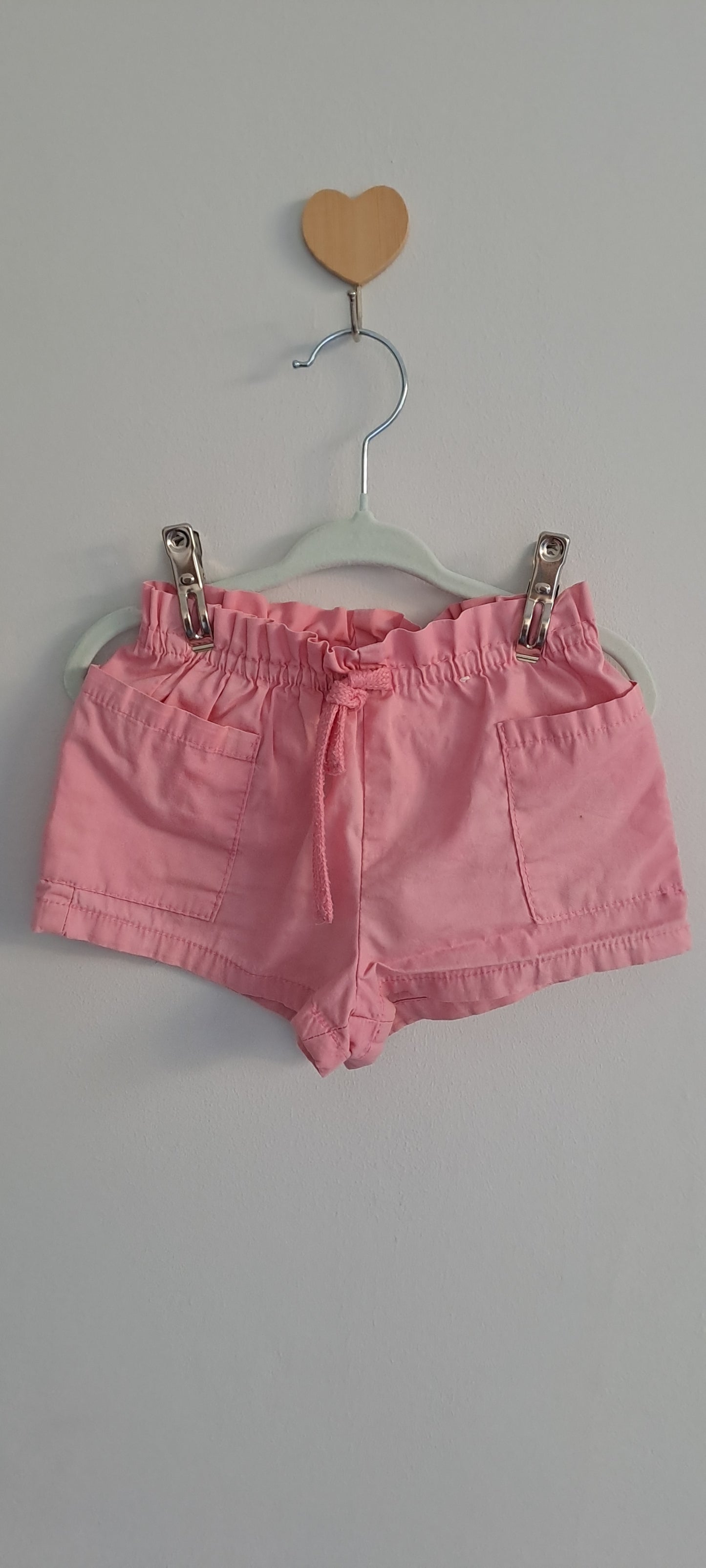 Real Kids Toddler Paperbag Utility Shorts with Pockets Rose Pink 1-2 Years