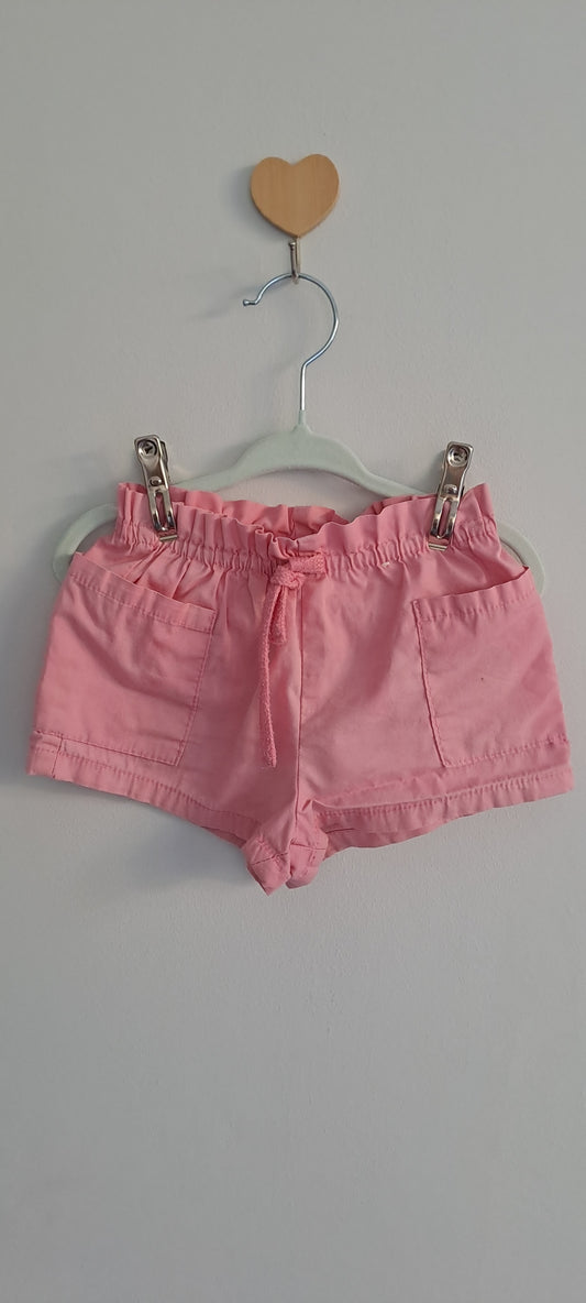 Real Kids Toddler Paperbag Utility Shorts with Pockets Rose Pink 1-2 Years