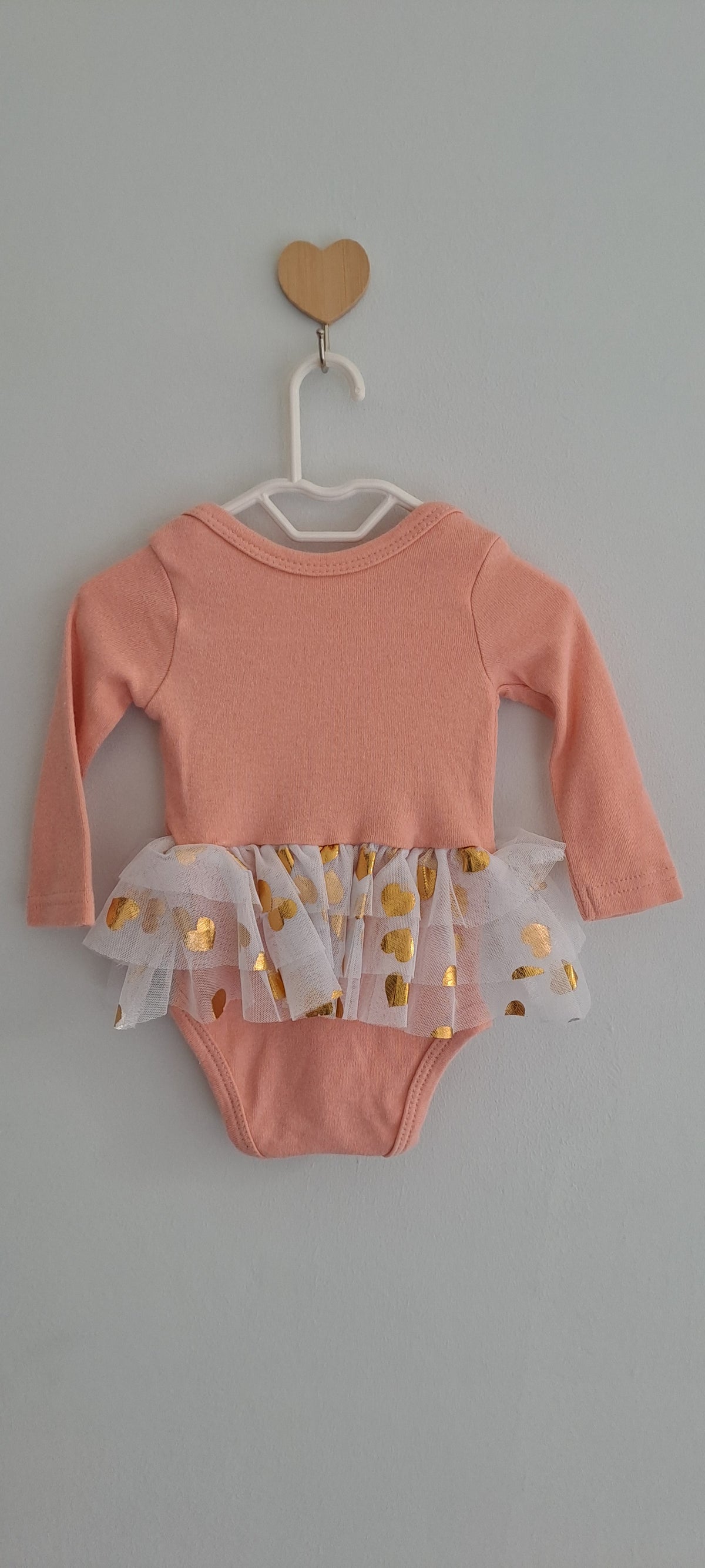 Rainbow & Clouds Tutu Long-Sleeve Bodysuit 3-6 Months