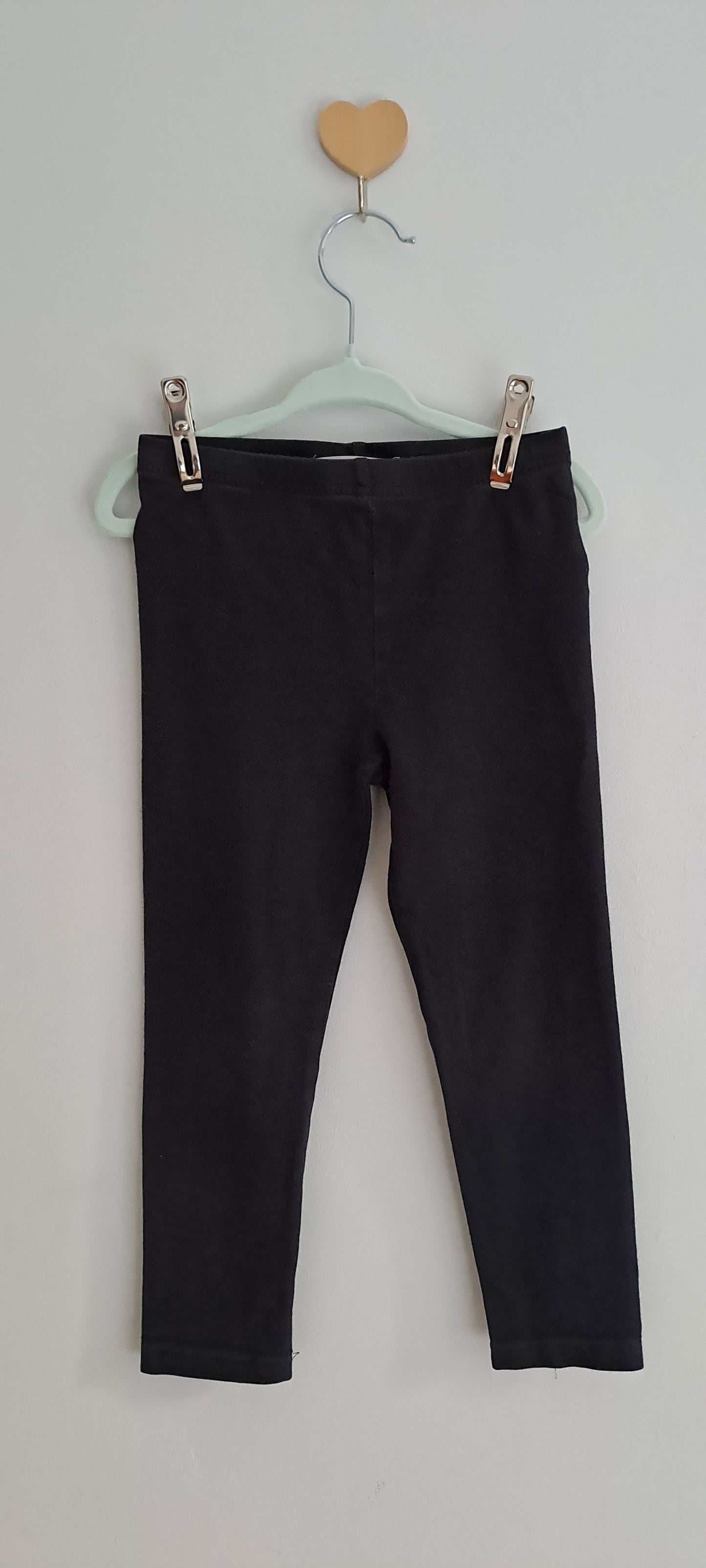 Cotton On Kids Girls Upcycled Plain Leggings Jet Black 2-3 Years