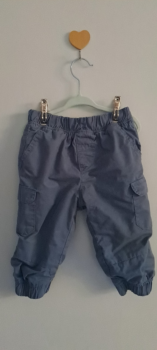 Ackermans Blue Cargo Jogger Pants 18-24 Months
