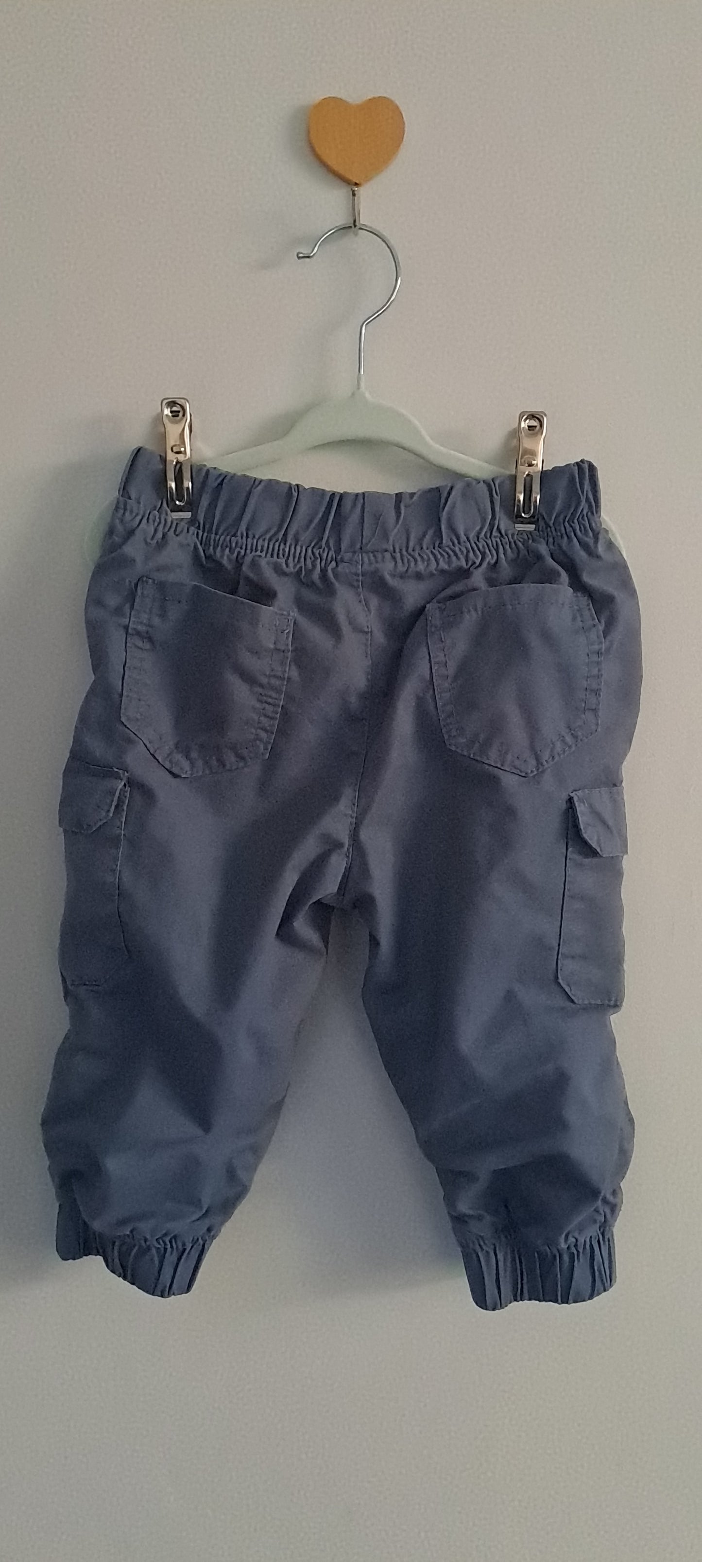 Ackermans Blue Cargo Jogger Pants 18-24 Months