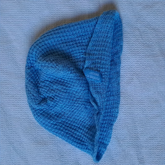 Ackermans Blue Ribbed Knit "Future Is Bright" Beanie 12-18 Months