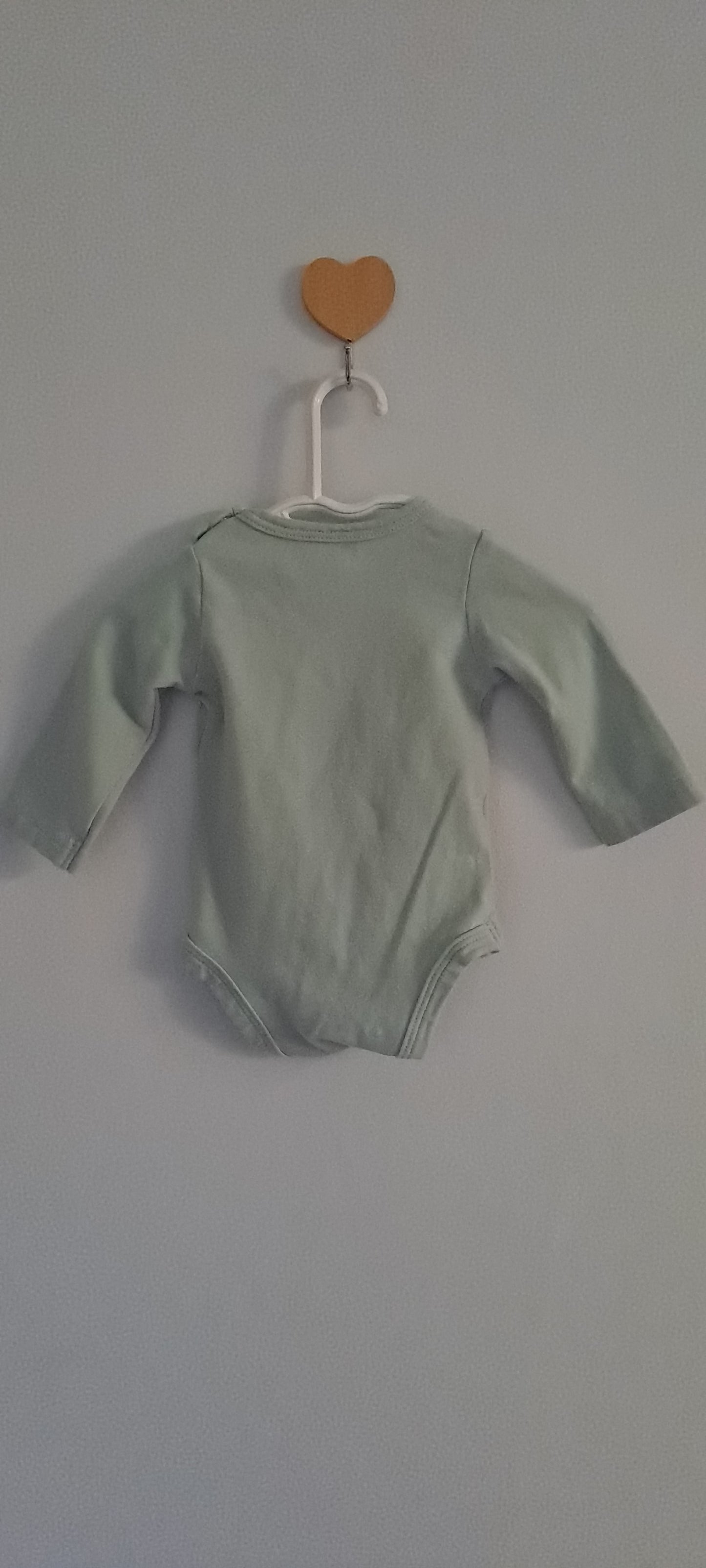 Tiny Tots Sage Green Easter Bunny Long-Sleeve Bodysuit Newborn