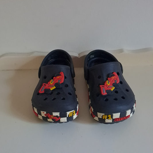 Toddler Boys Racing Car "#1 Champion" Clog Sandals UK/SA 6