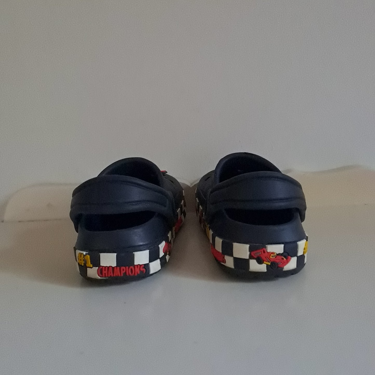 Toddler Boys Racing Car "#1 Champion" Clog Sandals UK/SA 6