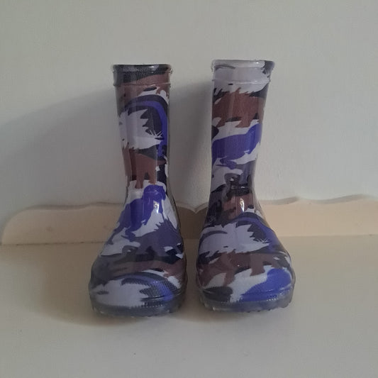 Real Kids Toddler Boys Blue Camouflage Waterproof Gumboots UK/SA 6