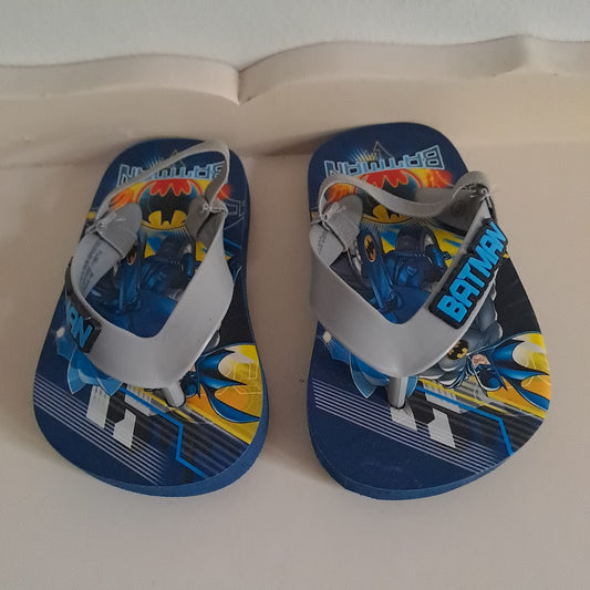 DC Comics Toddler Boys Batman Backstrap Flip Flop Sandals UK/SA 5.5