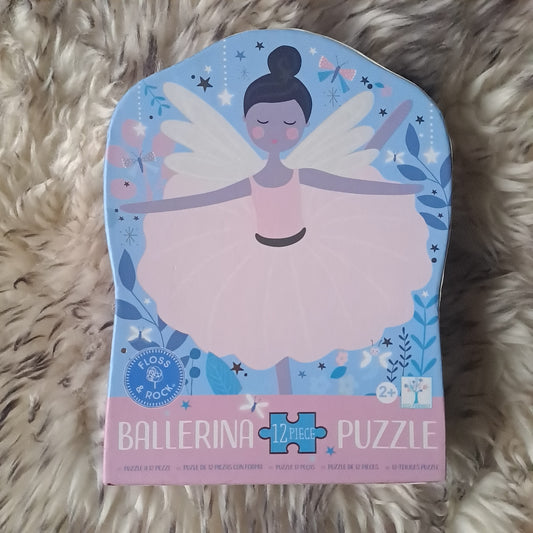 Floss & Rock Enchanted Ballerina 12-Piece Shaped Jigsaw Puzzle 3+ Years