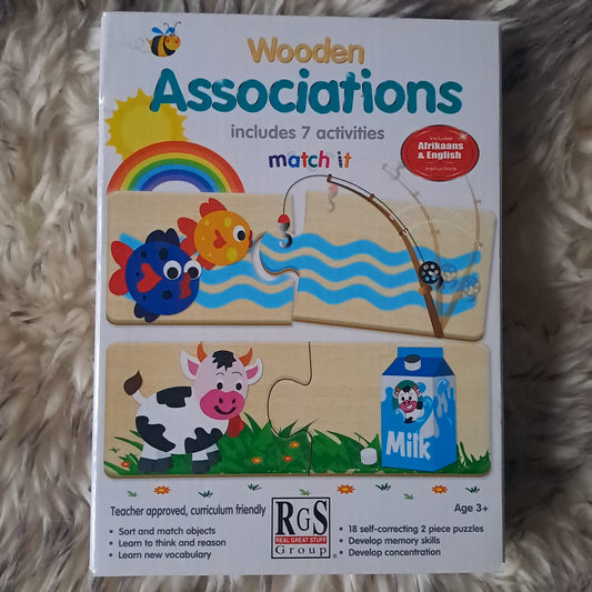 RGS Group Smart Play Wooden Associations Match It Educational Game 3+ Years