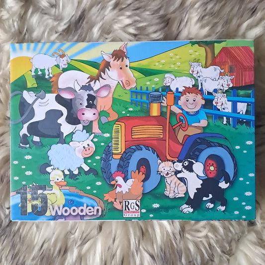 RGS Group Farm No. 2 15-Piece A4 Wooden Jigsaw Puzzle 2-4 Years