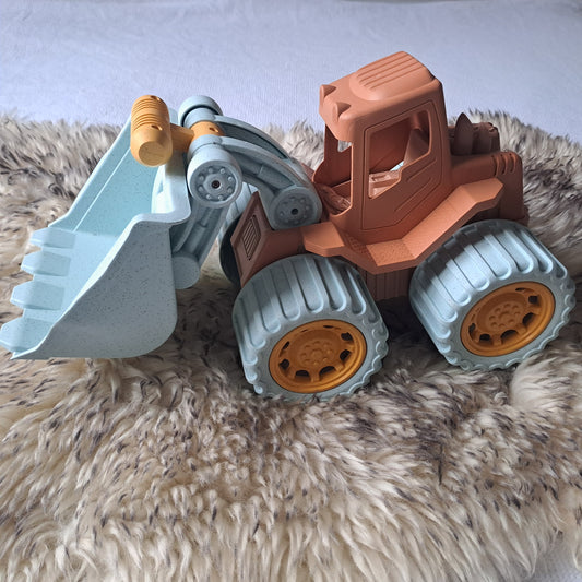 Eco-Friendly Wheat Straw Beach Construction Front Loader Toy Truck