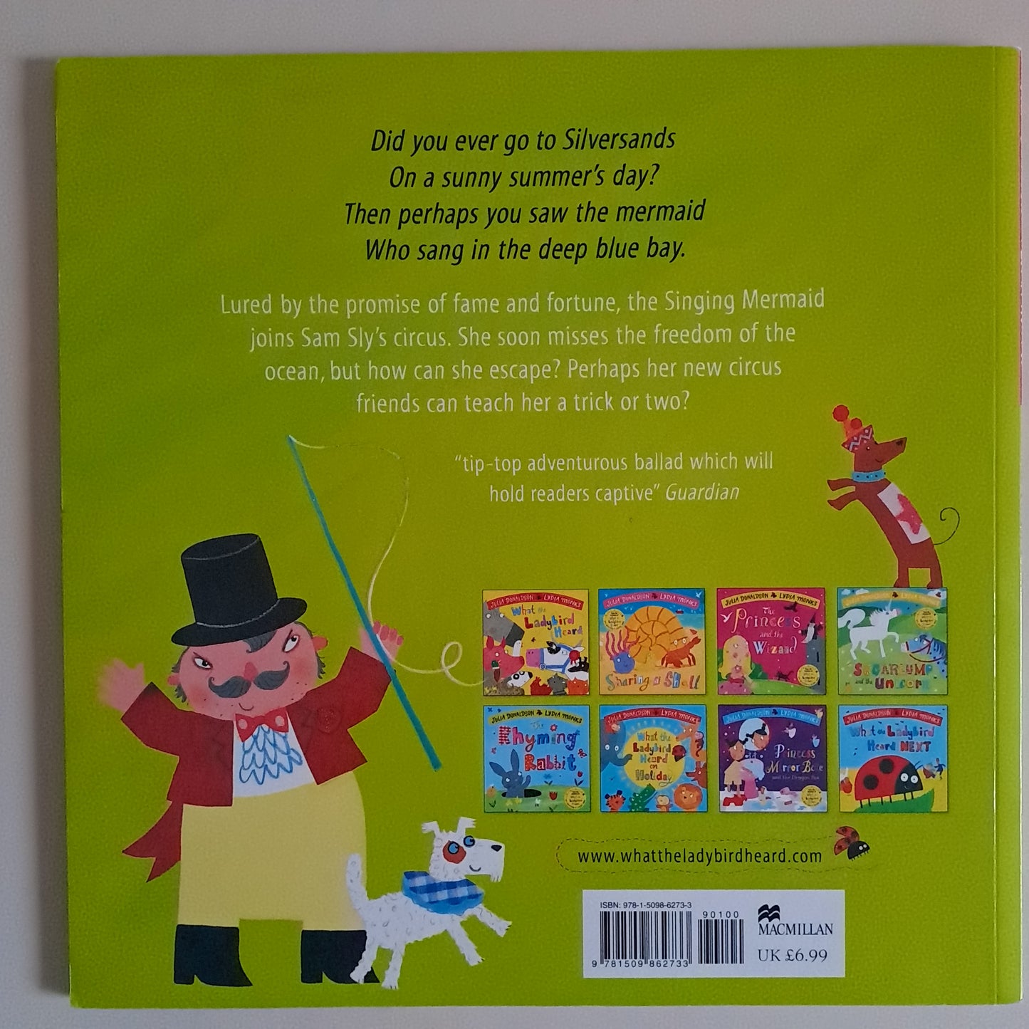 The Singing Mermaid – Julia Donaldson & Lydia Monks (Paperback Picture Book)