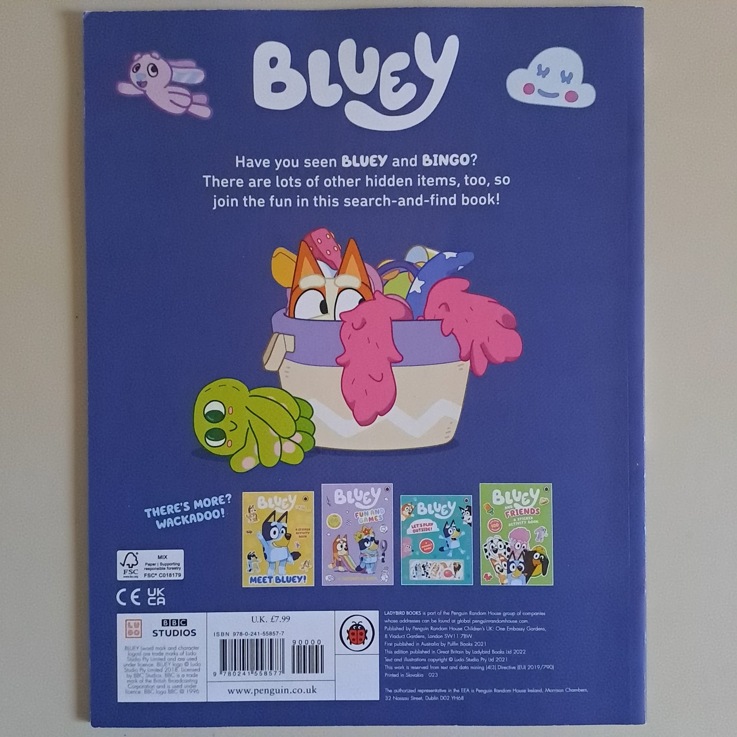 Bluey: Where's Bluey? A Search-and-Find Book – Ladybird (Paperback)