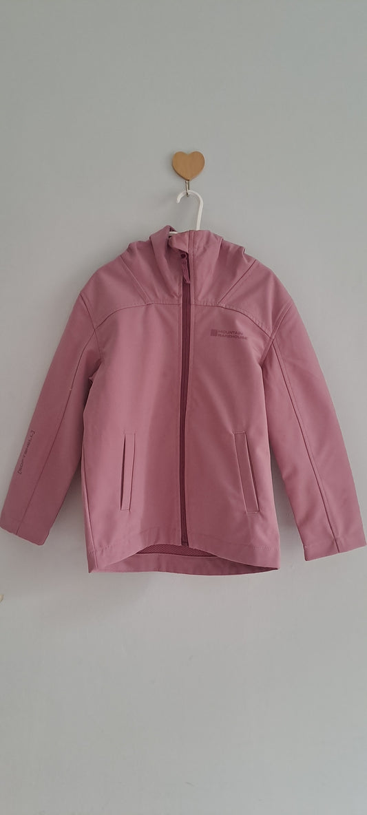 Mountain Warehouse Girls Dusk Pink Exodus Water-Resistant Softshell Jacket 3-4 Years